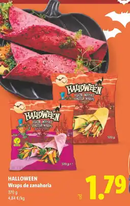 Lidl Halloween wraps de zanahoria oferta