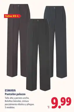 Lidl Esmara pantalón palazzo oferta
