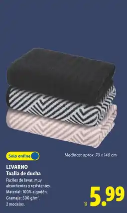 Lidl LivarNo toalla de ducha oferta