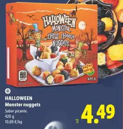 Lidl Halloween monster nuggets oferta