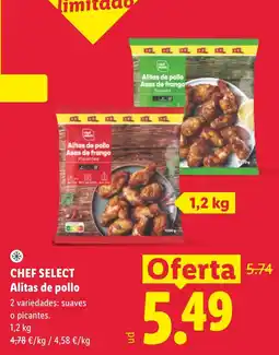 Lidl Chef Select Alitas de pollo oferta