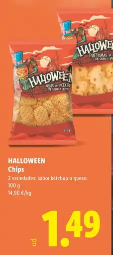 Lidl Halloween Chips oferta