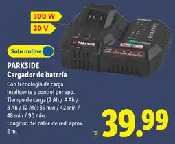 Lidl Parkside cargador de batería oferta