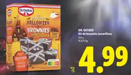 Lidl Dr. Oetker kit de brownies terroríficos oferta