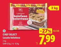 Lidl Chef Select Lasagna boloñesa oferta