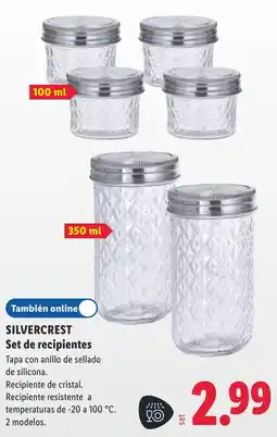 Lidl Silvercrest set de recipientes oferta