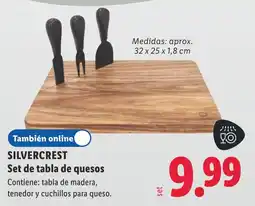 Lidl Silvercrest set de tabla de quesos oferta