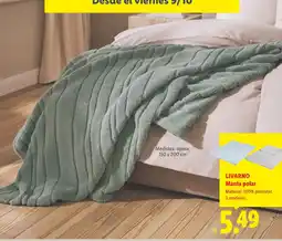 Lidl Livarno manta polar oferta