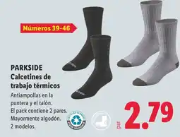 Lidl Parkside calcetines de trabajo térmicos oferta