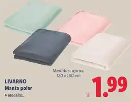 Lidl Livarno manta polar oferta
