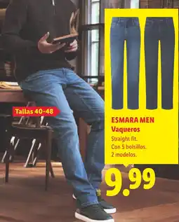 Lidl Esmara men vaqueros oferta