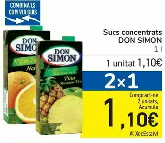 Zumos concentrados don simon