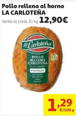 Alcampo La Carloteña pollo relleno al horno oferta