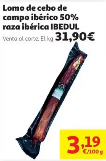Ibedul lomo de cebo de campo ibérico 50% raza ibérica