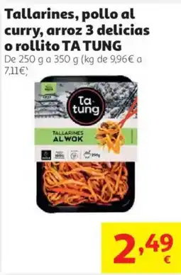 Alcampo Ta tung tallarines al wok oferta