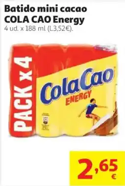 Alcampo ColaCao Energy oferta