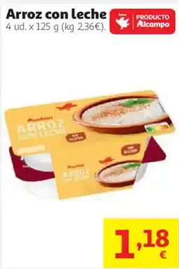 Alcampo Auchan arroz con leche oferta