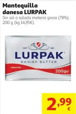 Alcampo Lurpak mantequilla danesa oferta