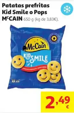 Alcampo McCain patatas prefritas kid smile o pops oferta