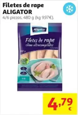 Alcampo Aligator filetes de rape oferta