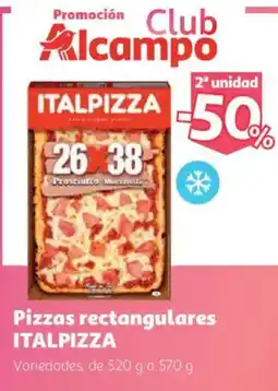 Alcampo Italpizza pizzas rectangulares oferta
