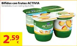 Alcampo Activia bifidus con frutas oferta