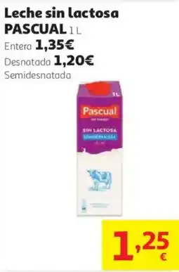 Alcampo Pascual leche sin lactosa oferta