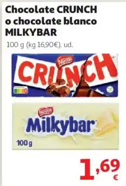 Alcampo Nestle chocolate crunch o chocolate blanco milkybar oferta