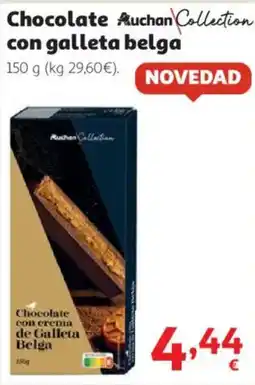 Alcampo Auchan Collection chocolate con galleta belga oferta