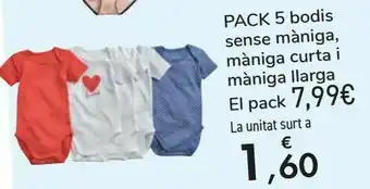 Nespresso Pack 5 bodies sin manga, manga corta y manga larga oferta