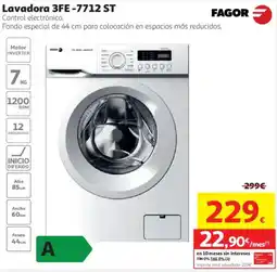Alcampo Fagor lavadora 3fe-7712 st oferta