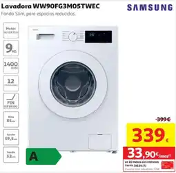 Alcampo Samsung lavadora ww90fg3m05twe oferta