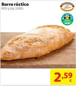 Alcampo Barra rústica oferta