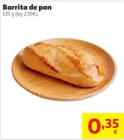 Alcampo Barrita de pan oferta