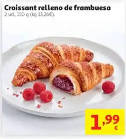 Alcampo Croissant relleno de frambuesa oferta