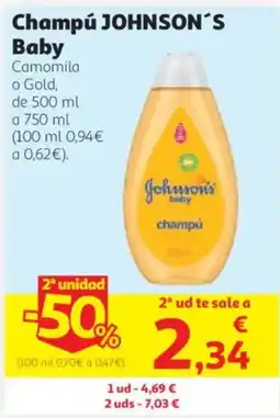Alcampo Johnson's baby champú oferta