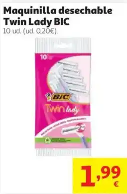 Alcampo Bic maquinilla desechable twin lady oferta