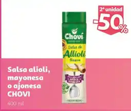Alcampo Chovi salsa de allioli suave o ajonesa oferta