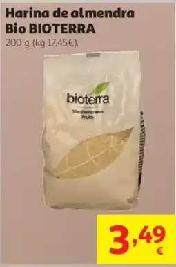 Alcampo Bioterra harina de almendra oferta
