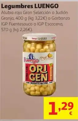 Alcampo Luengo legumbres oferta
