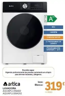 E.Leclerc artica lavadora aquaplus9ab2 aquaplus9adi2 oferta