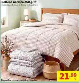 Alcampo Relleno nórdico oferta