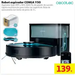 Alcampo cecotec robot aspirador conga y50 oferta