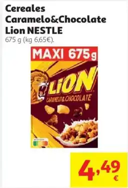 Alcampo Lion cereales caramelo&chocolate oferta