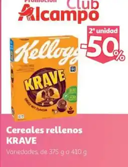 Alcampo Kellogg's krave Cereales rellenos oferta