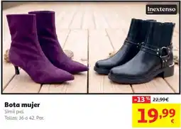 Alcampo Inextenso bota mujer oferta