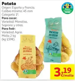 Alcampo Pachamama patatas oferta