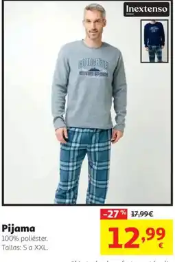 Alcampo Inextenso Pijama oferta