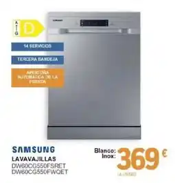 E.Leclerc Samsung lavavajillas dw60cg550fsret dw60cg550fwqet oferta