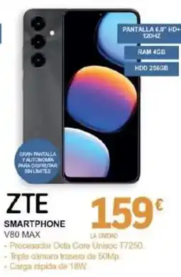E.Leclerc ZTE smartphone v80 max oferta